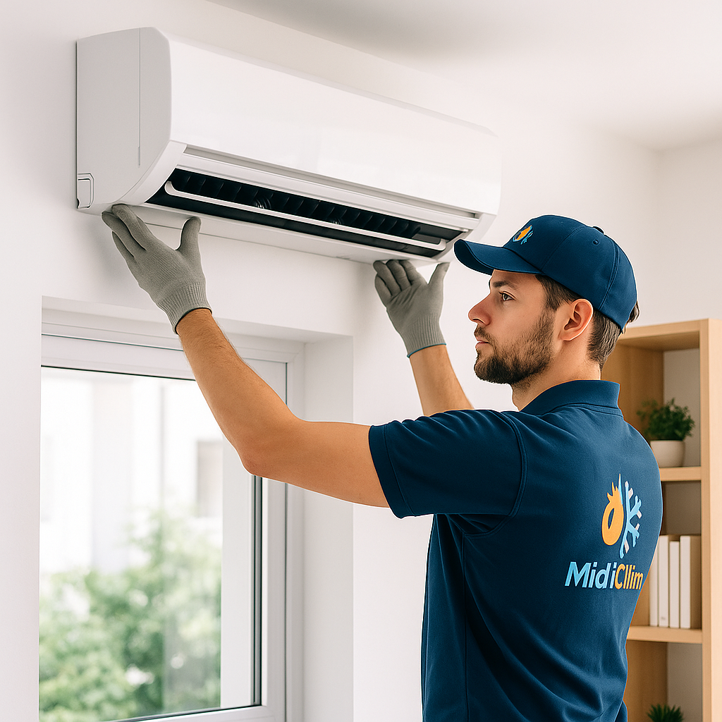 Installation de climatisation – photo illustrative